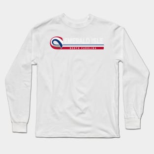 Emerald Isle, NC Summertime Vacationing State Flag Colors Long Sleeve T-Shirt